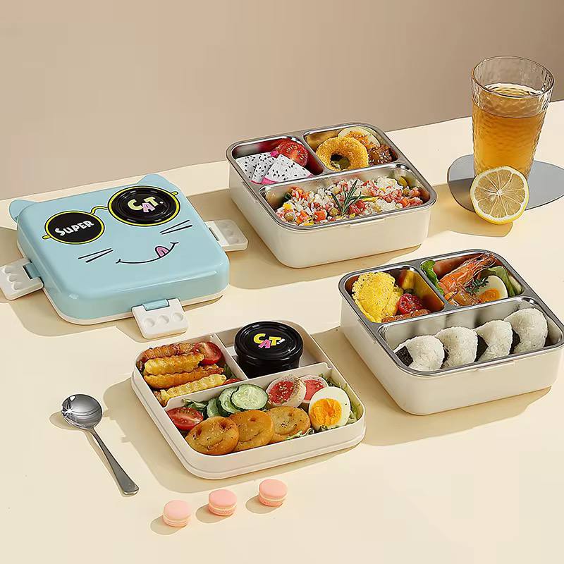 Cute Bento Lunch Box cat or giraffe 
