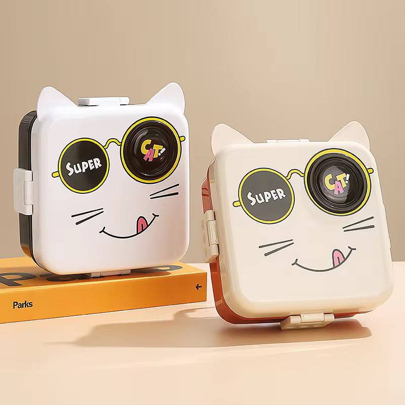 Cute Bento Lunch Box cat or giraffe 