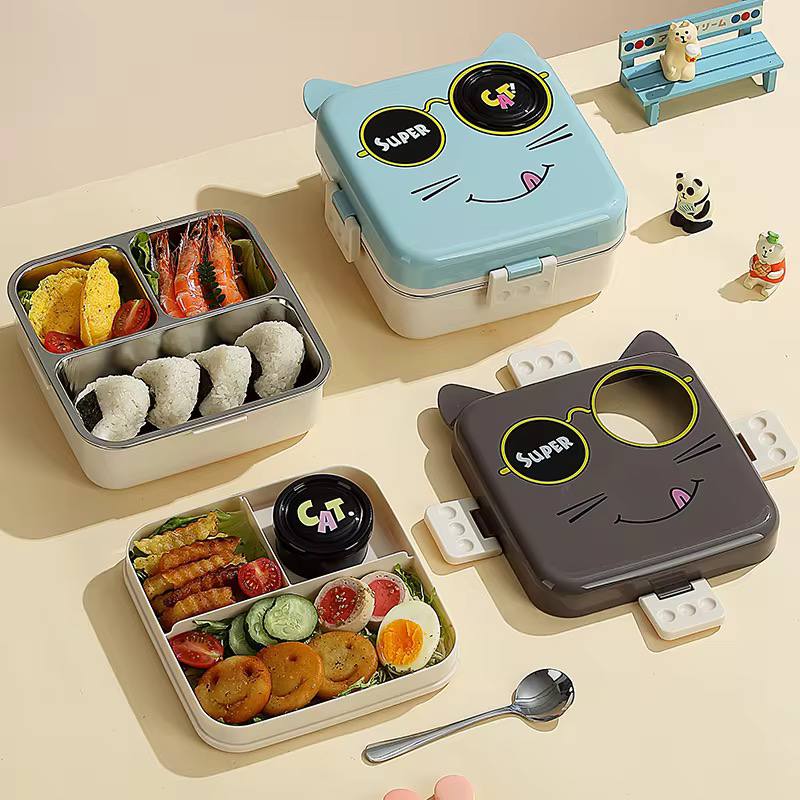 Cute Bento Lunch Box cat or giraffe 