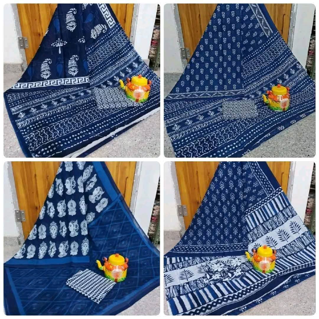 Elegant Indigo Saree