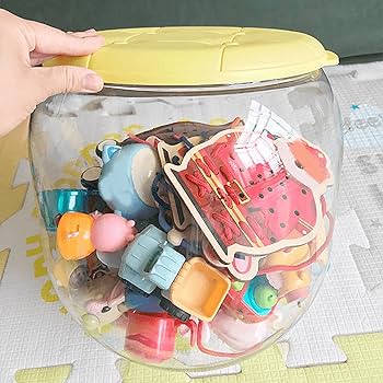 Toy Storage Jar table