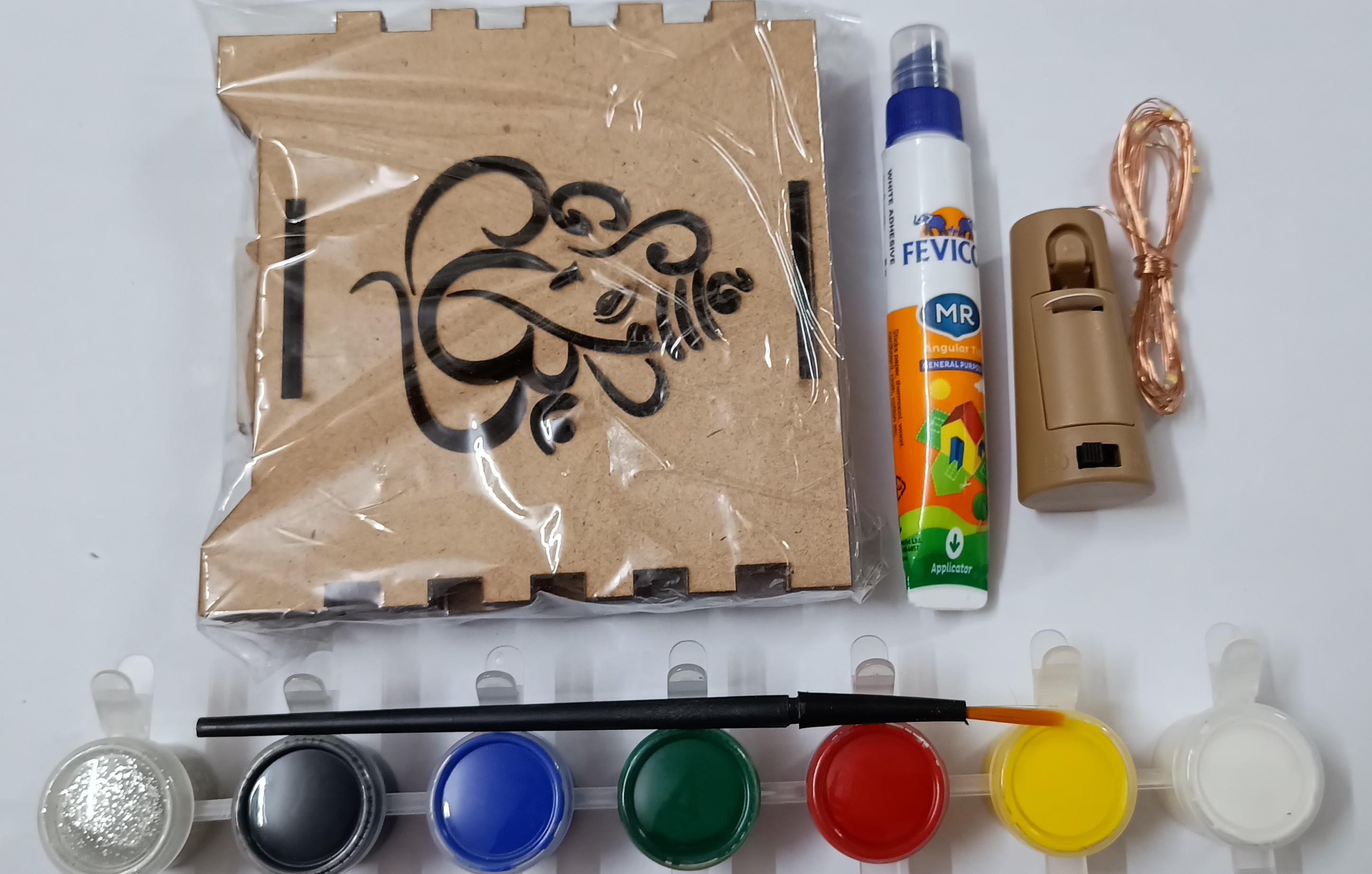 Wooden DIY Art Kit Lantern / Stand