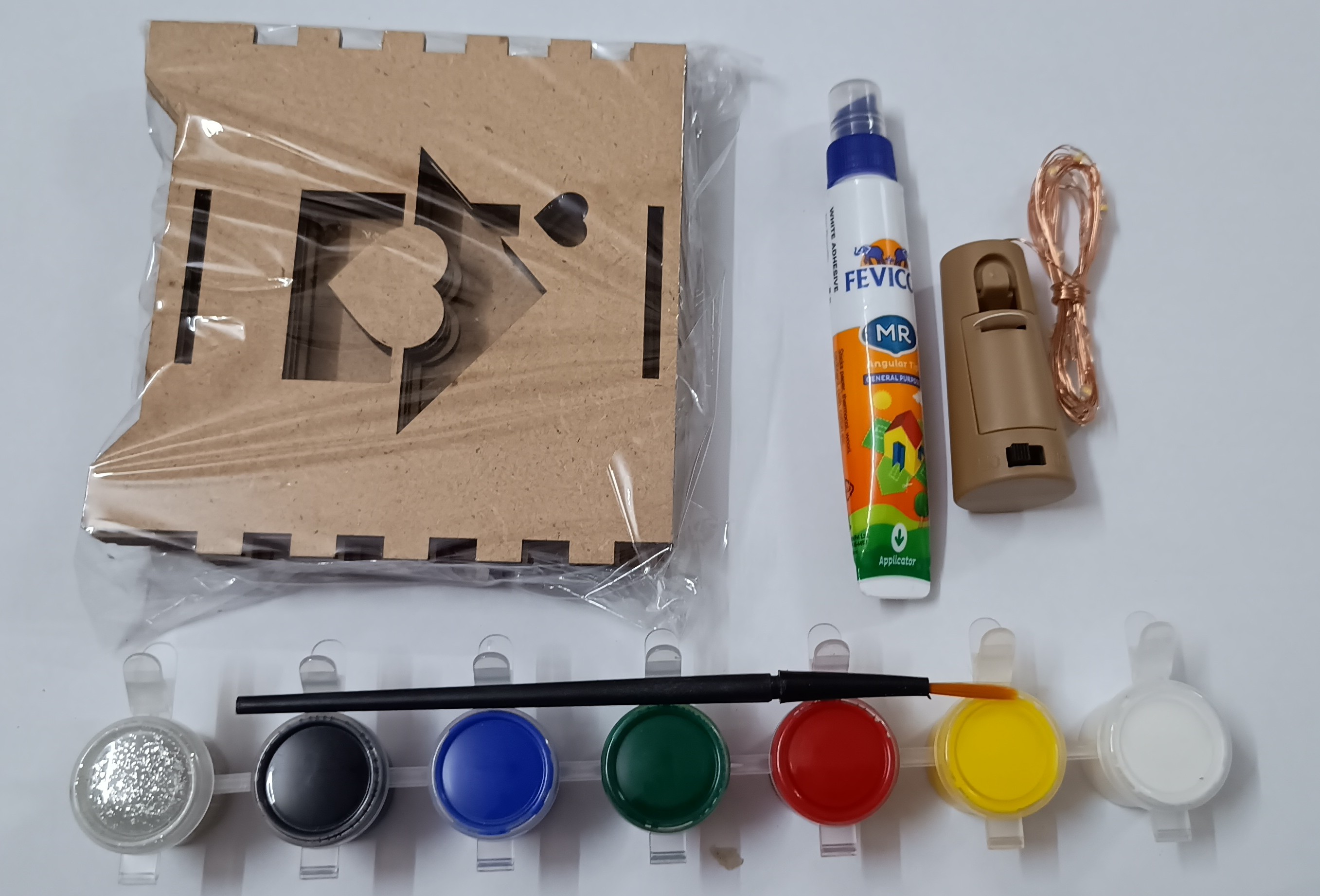 Wooden DIY Art Kit Lantern / Stand