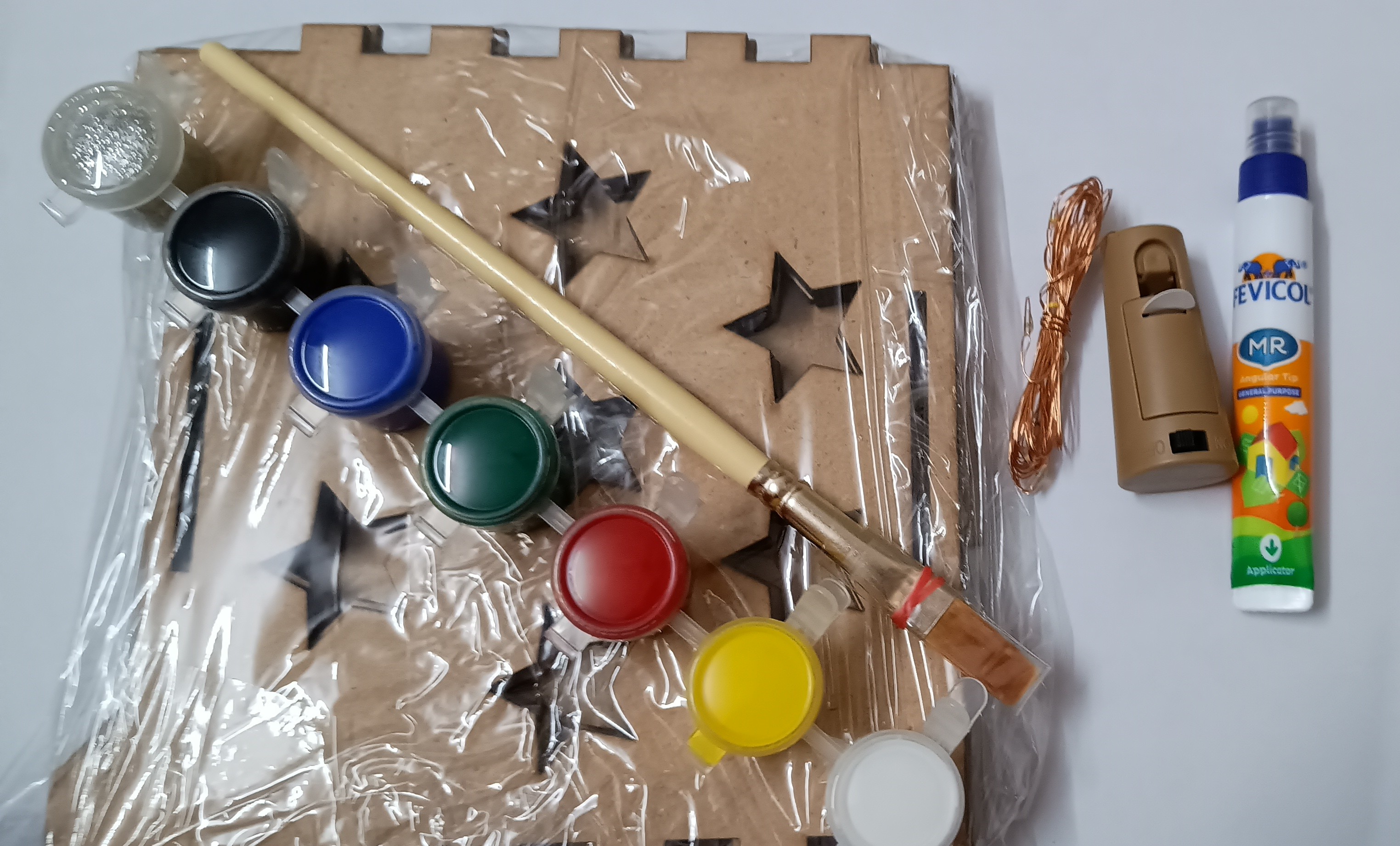 Wooden DIY Art Kit Lantern / Stand