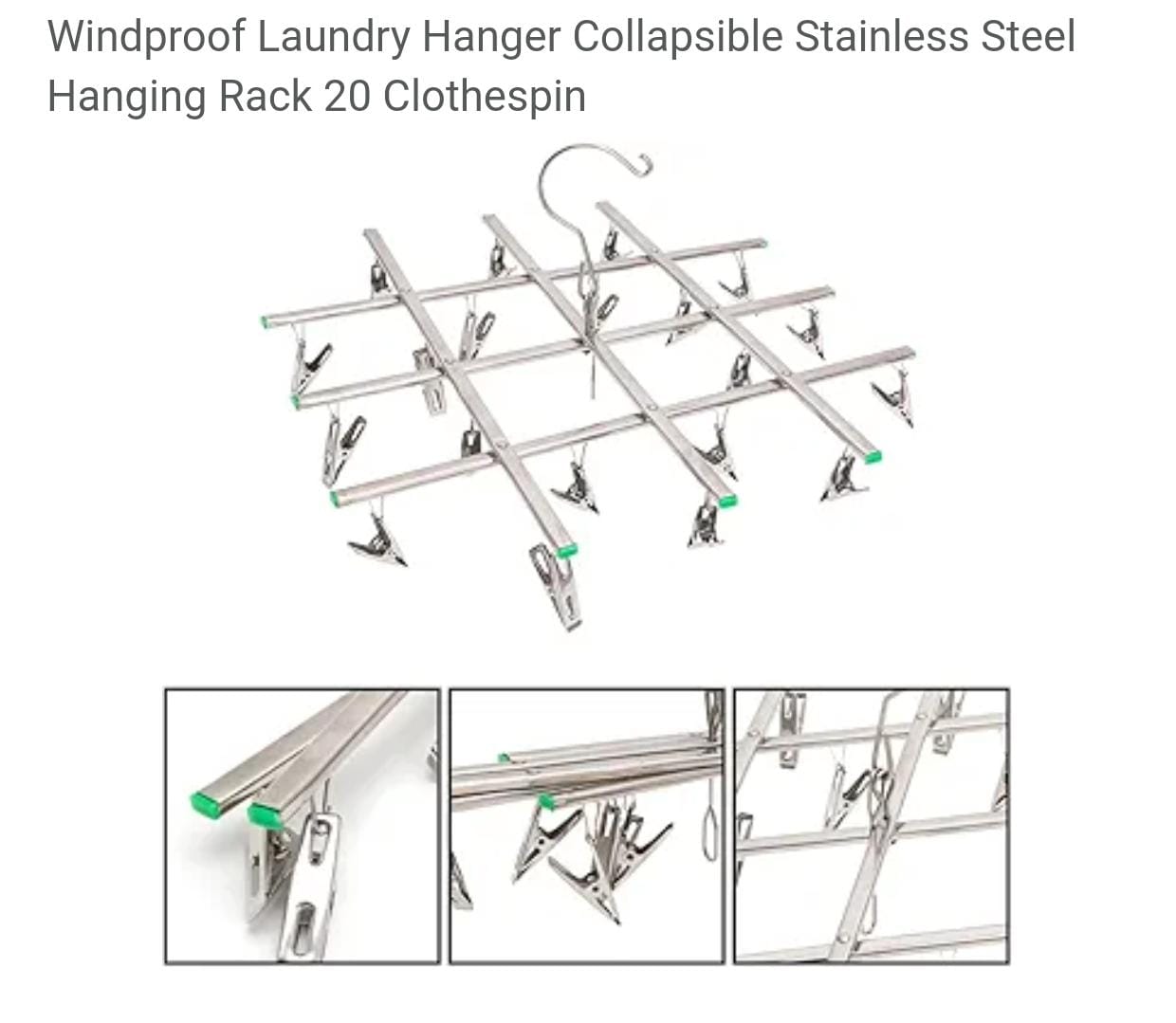 Collapsible Stainless Steel Clothes Hanger