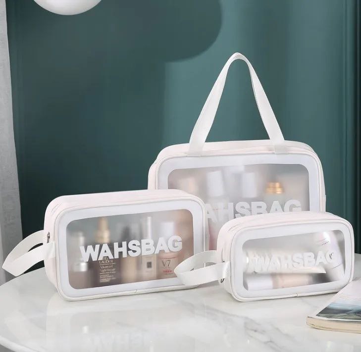 Transparent Toiletry Bags Set