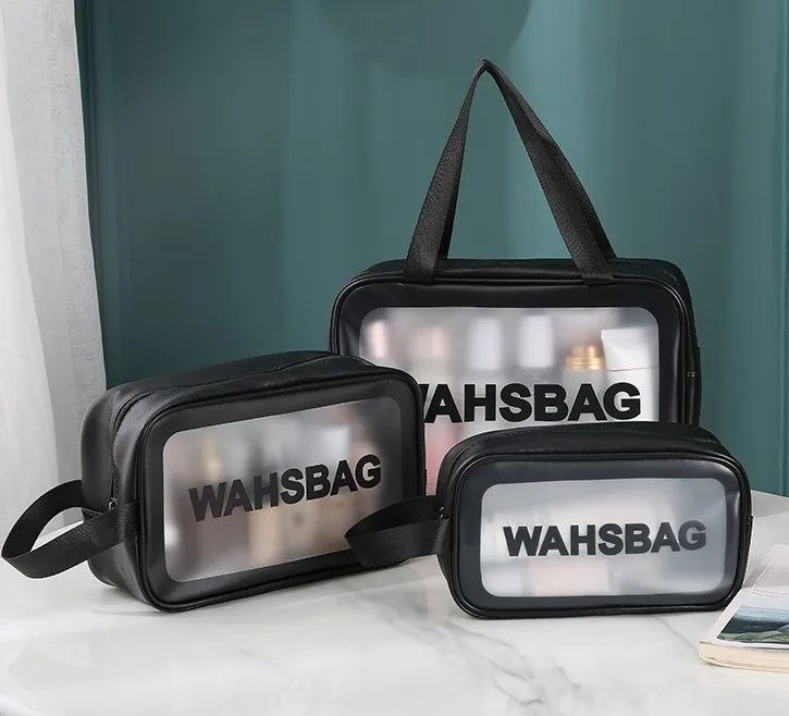 Transparent Toiletry Bags Set