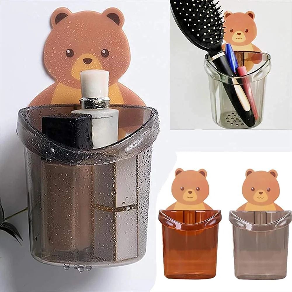 Bathroom Organizer with Bear Design 2pc