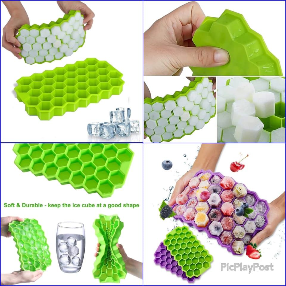 Honeycomb Ice Cube Tray set of 2