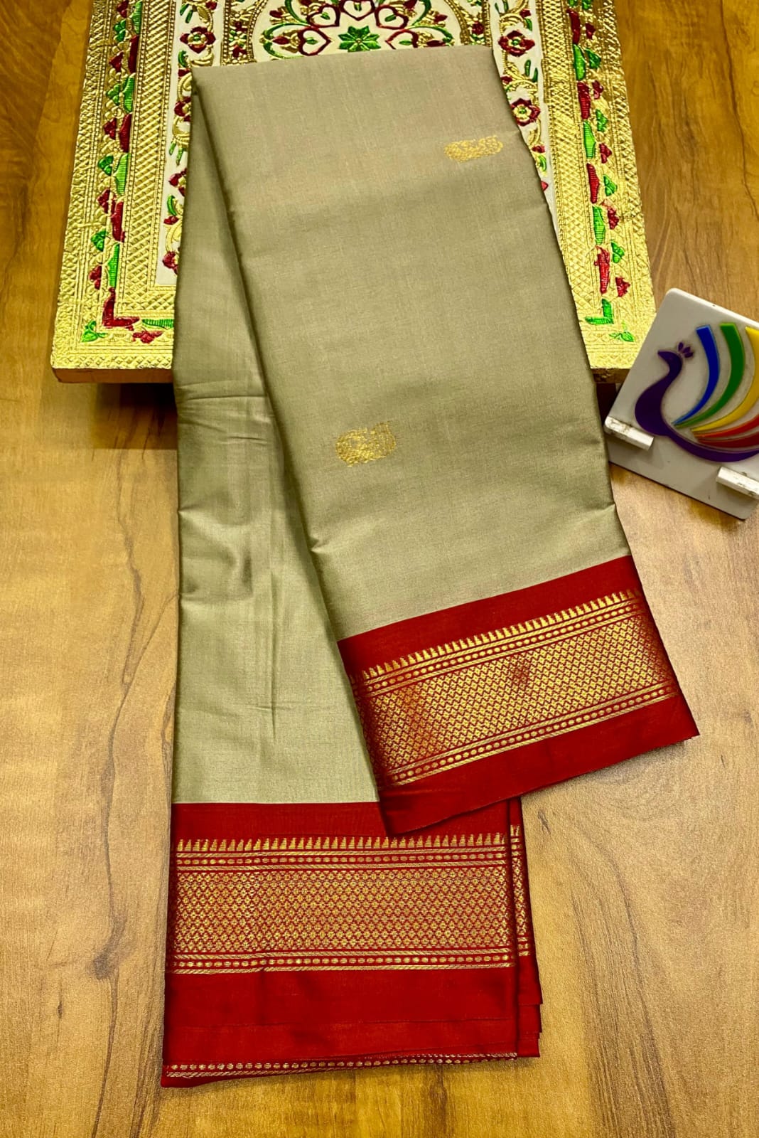Semi Paithani saree light colours