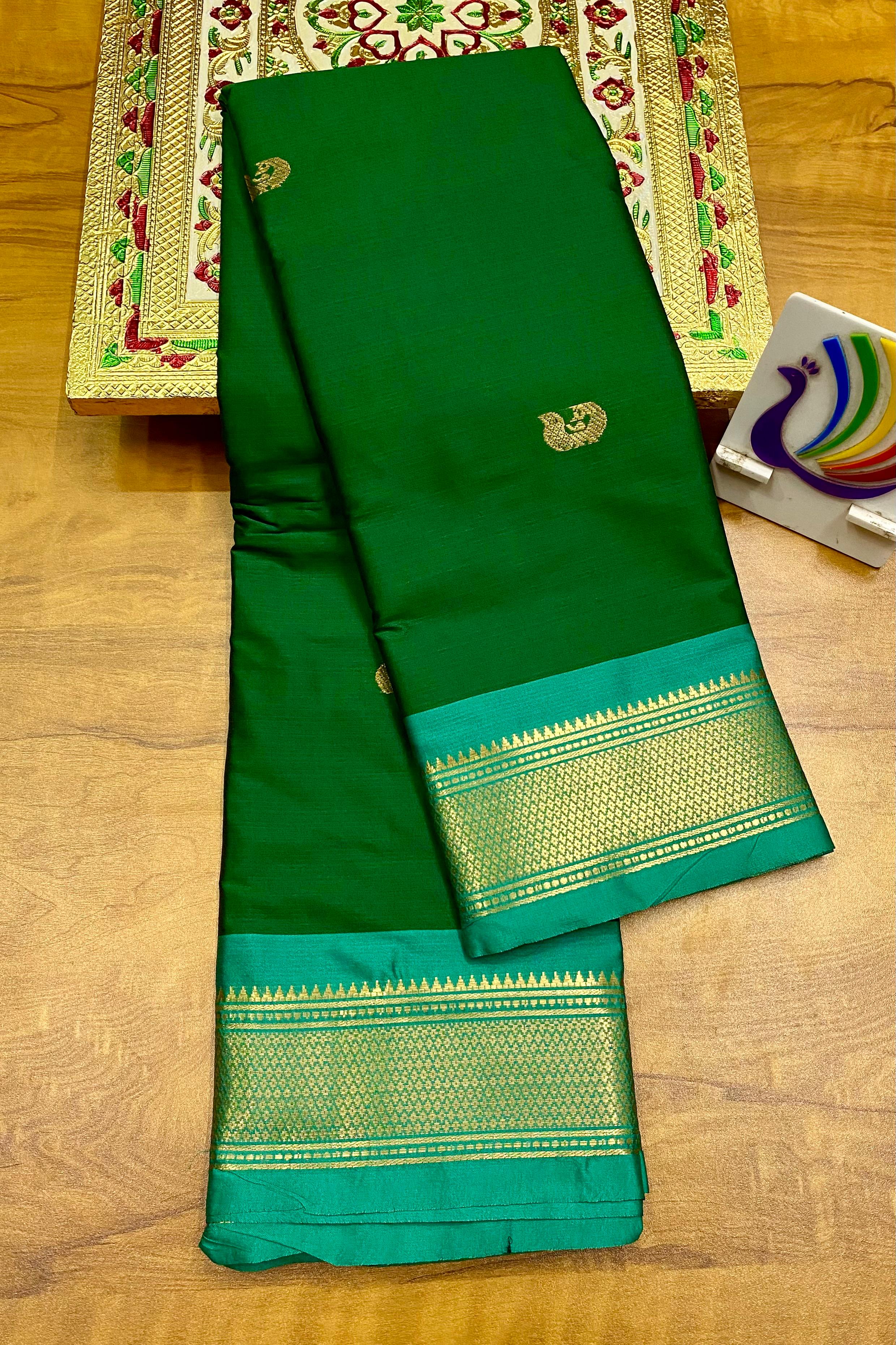 Semi Paithani saree Soft silk