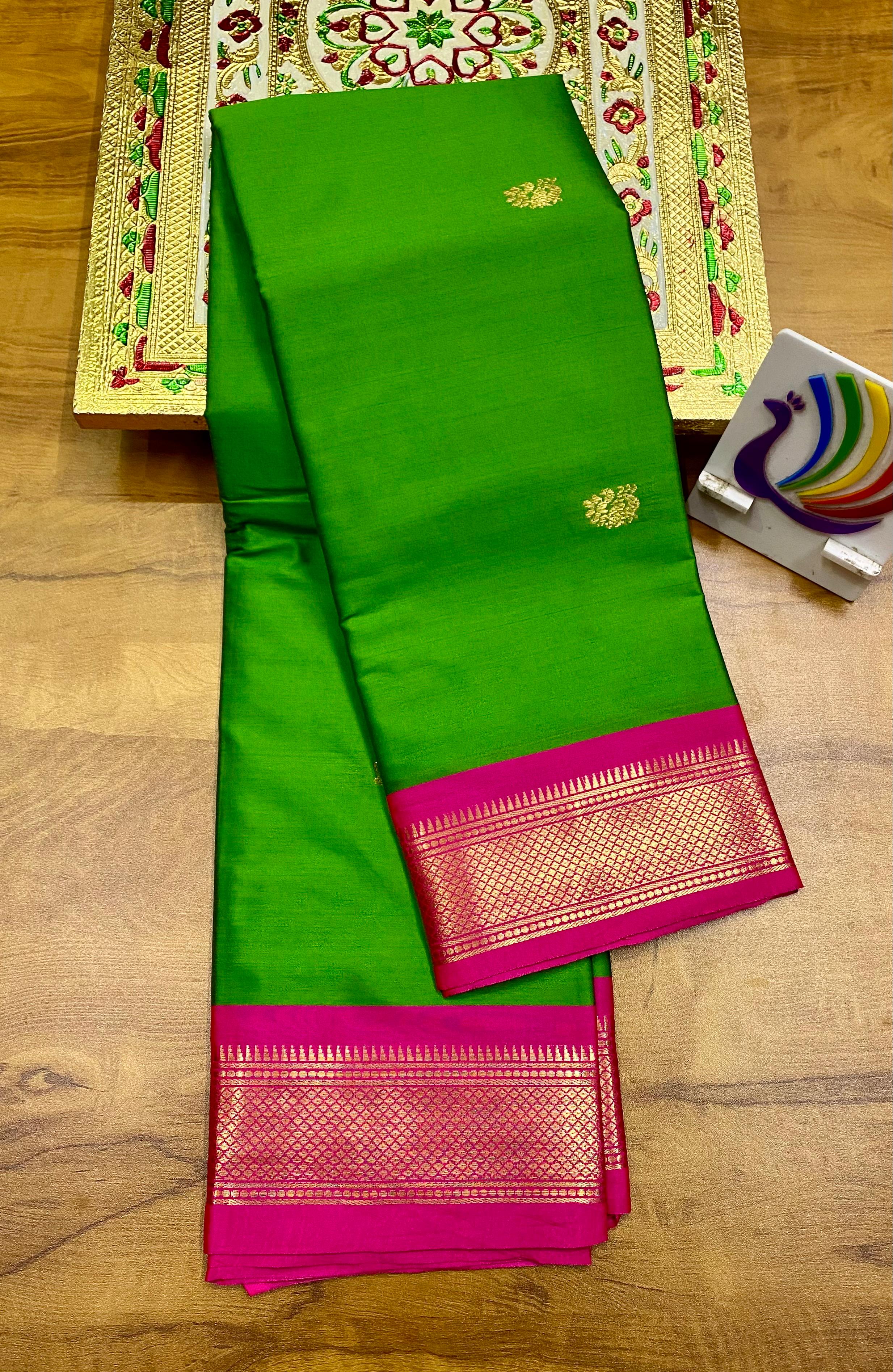 Semi Paithani saree Soft silk