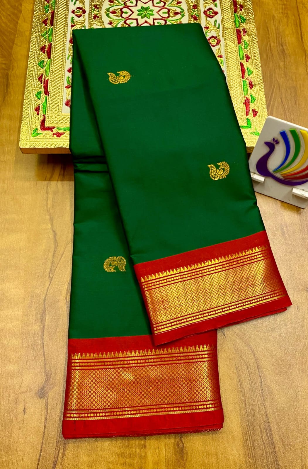 Semi Paithani saree Soft silk