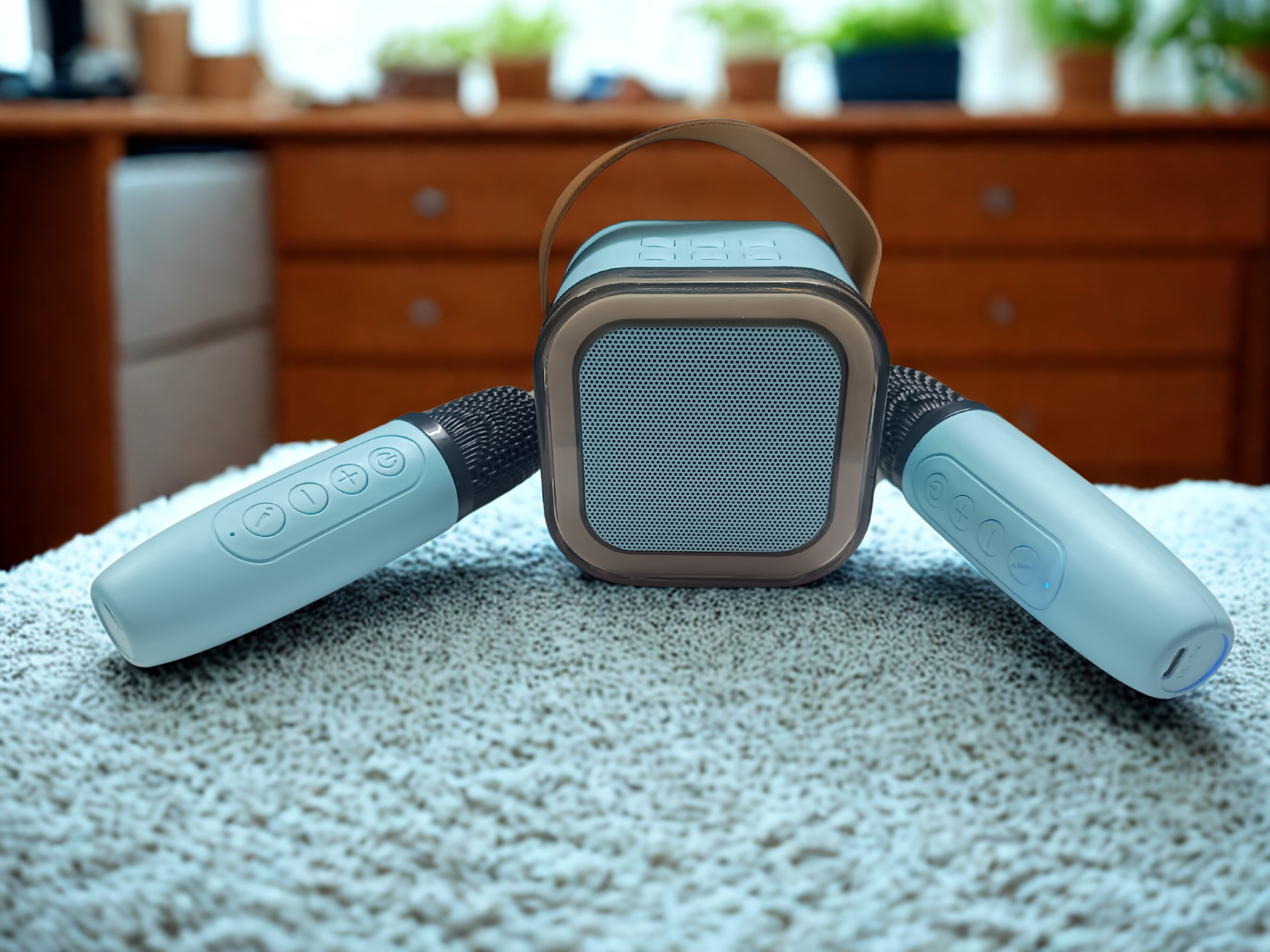 Portable Wireless Karaoke Microphone and Speaker