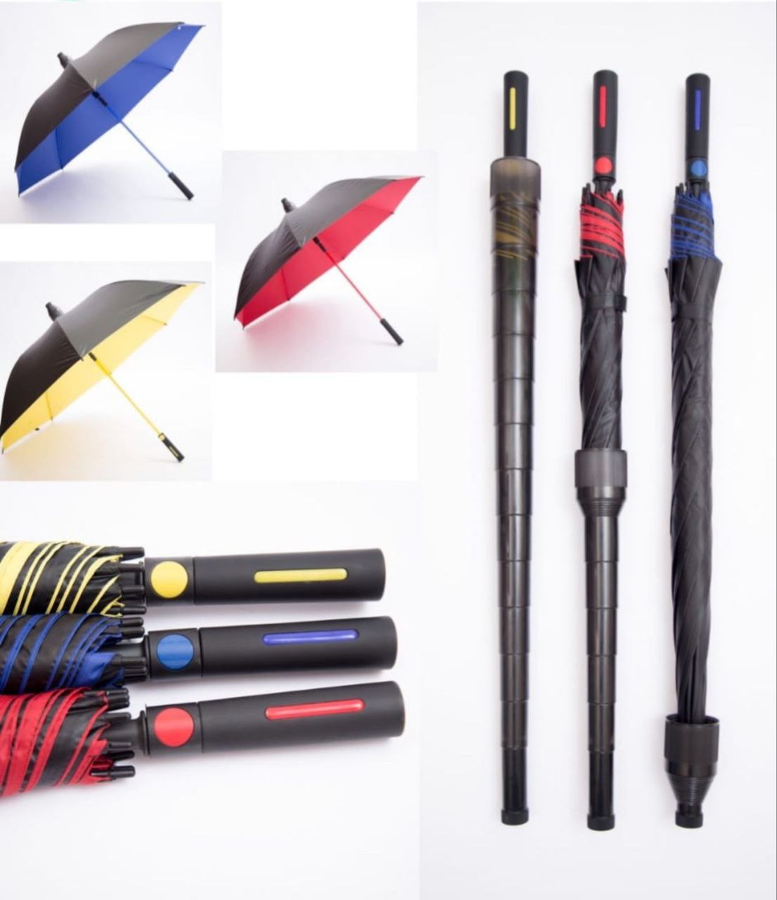 Colorful long Umbrellas