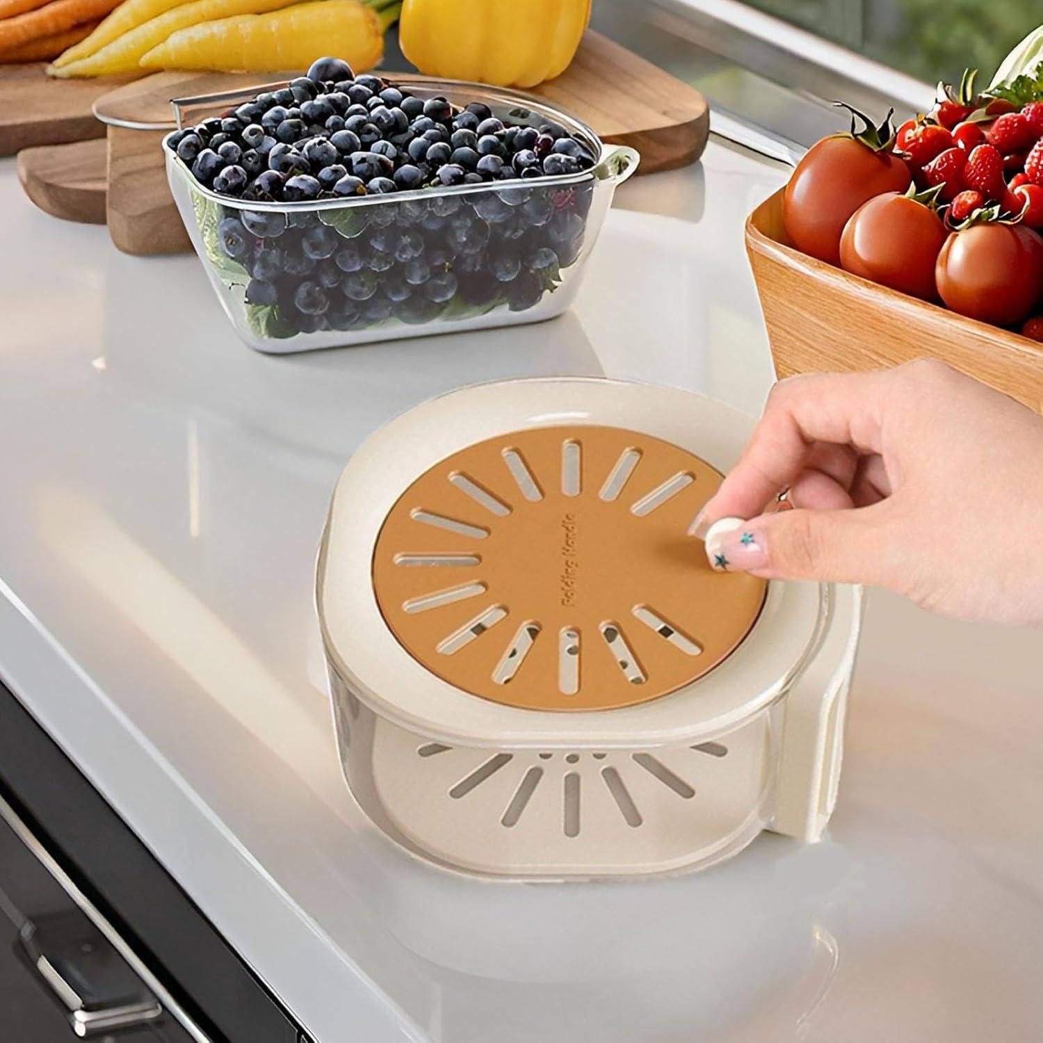 Stackable Storage Containers drain basket