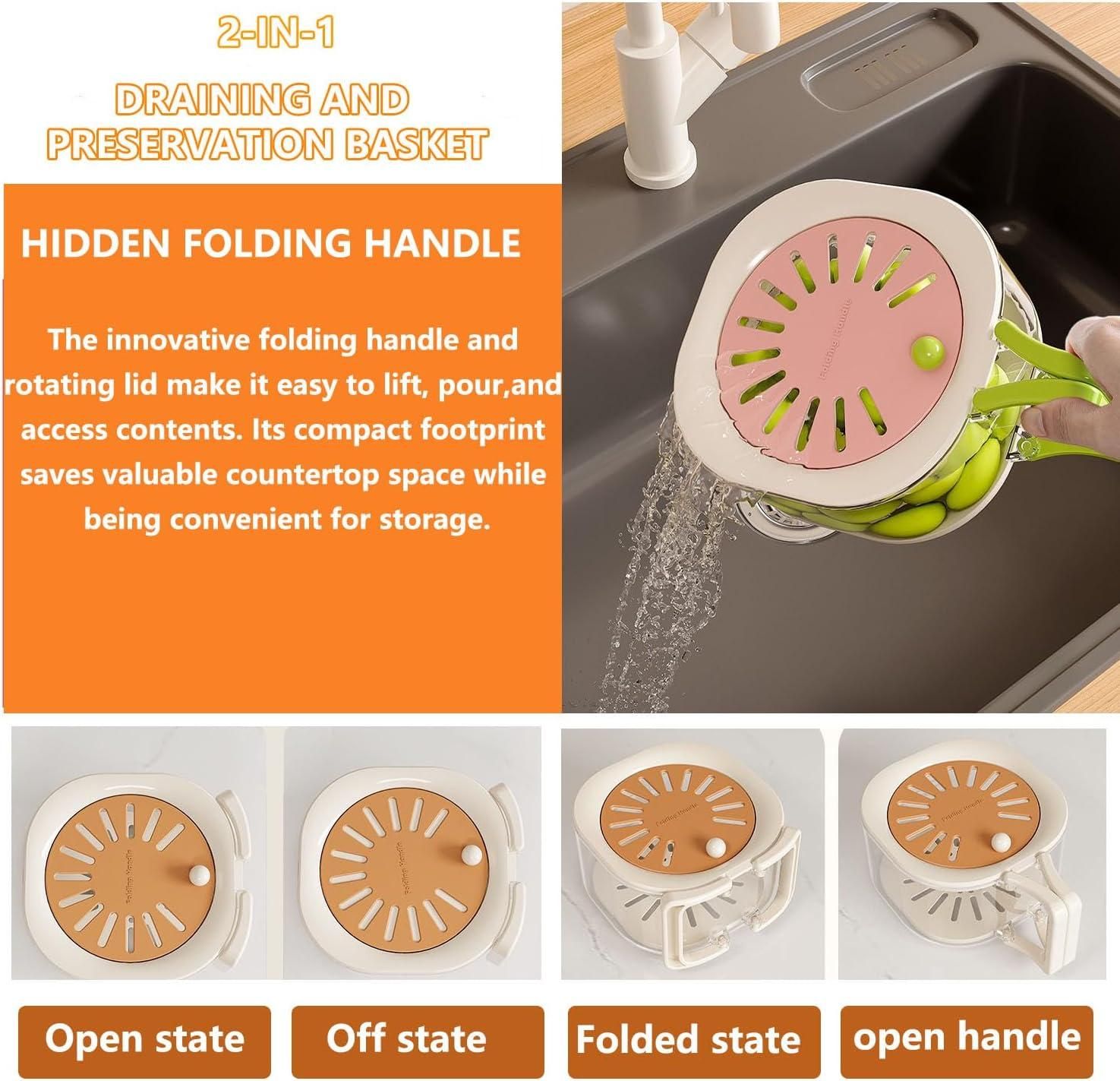 Stackable Storage Containers drain basket