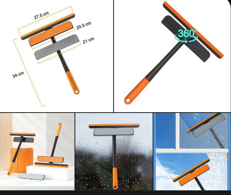 Multi-functional Window Cleaning Squeegee