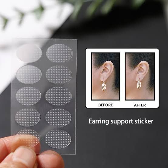 Earring Support Sticker