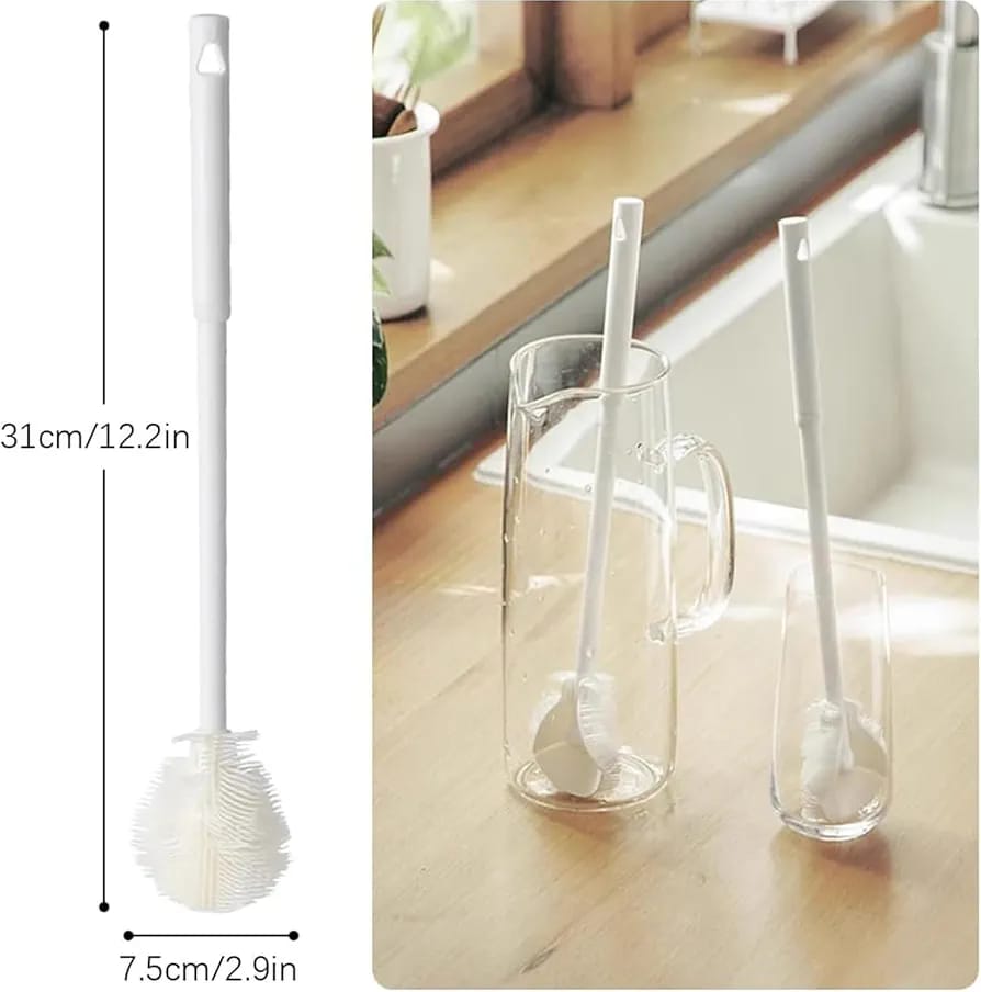 Long Handle Silicone Bottle Brush