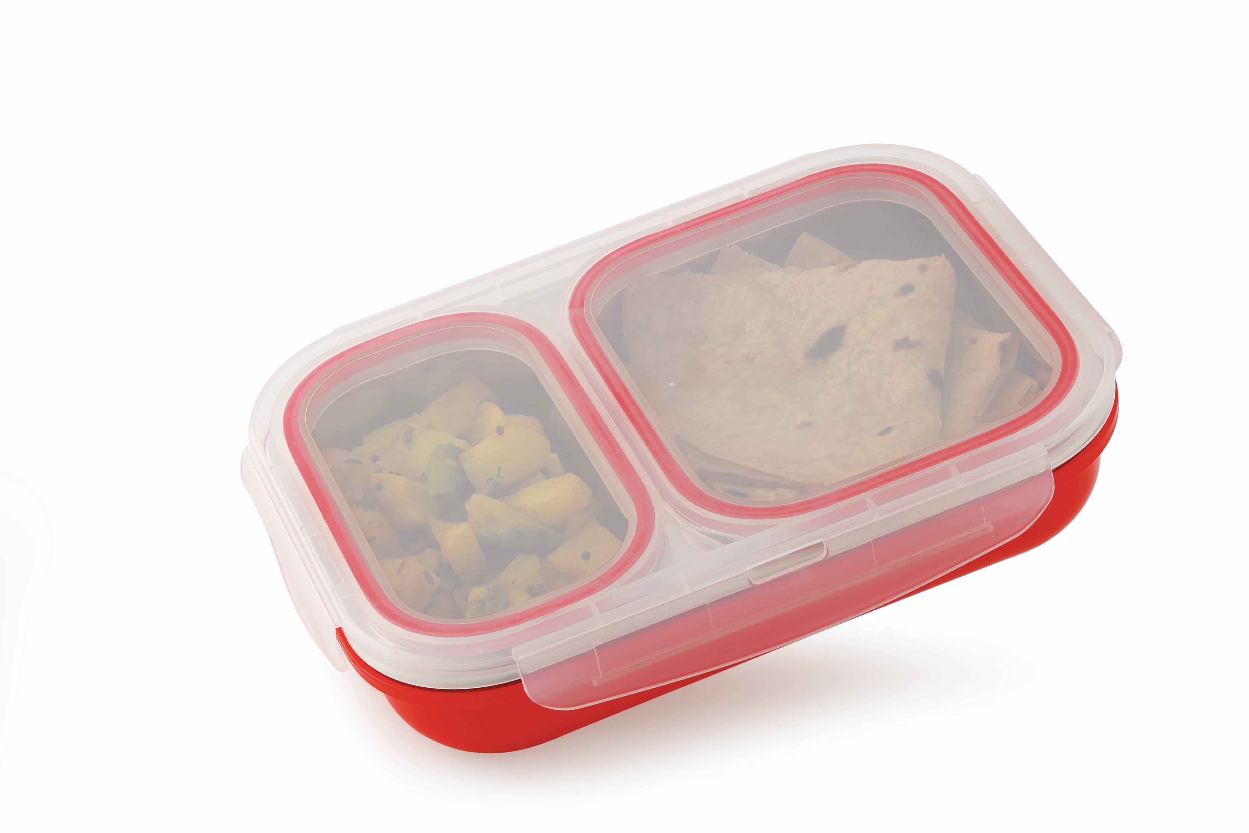 Two-section steel lunch box