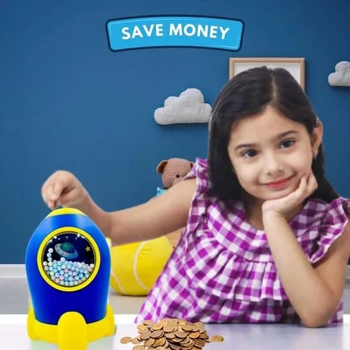 Rocket Shaped Money Bank