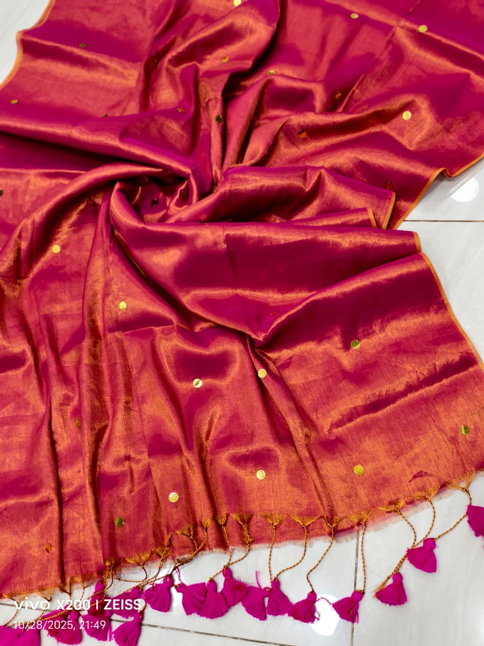 Gini tissue cotton saree 