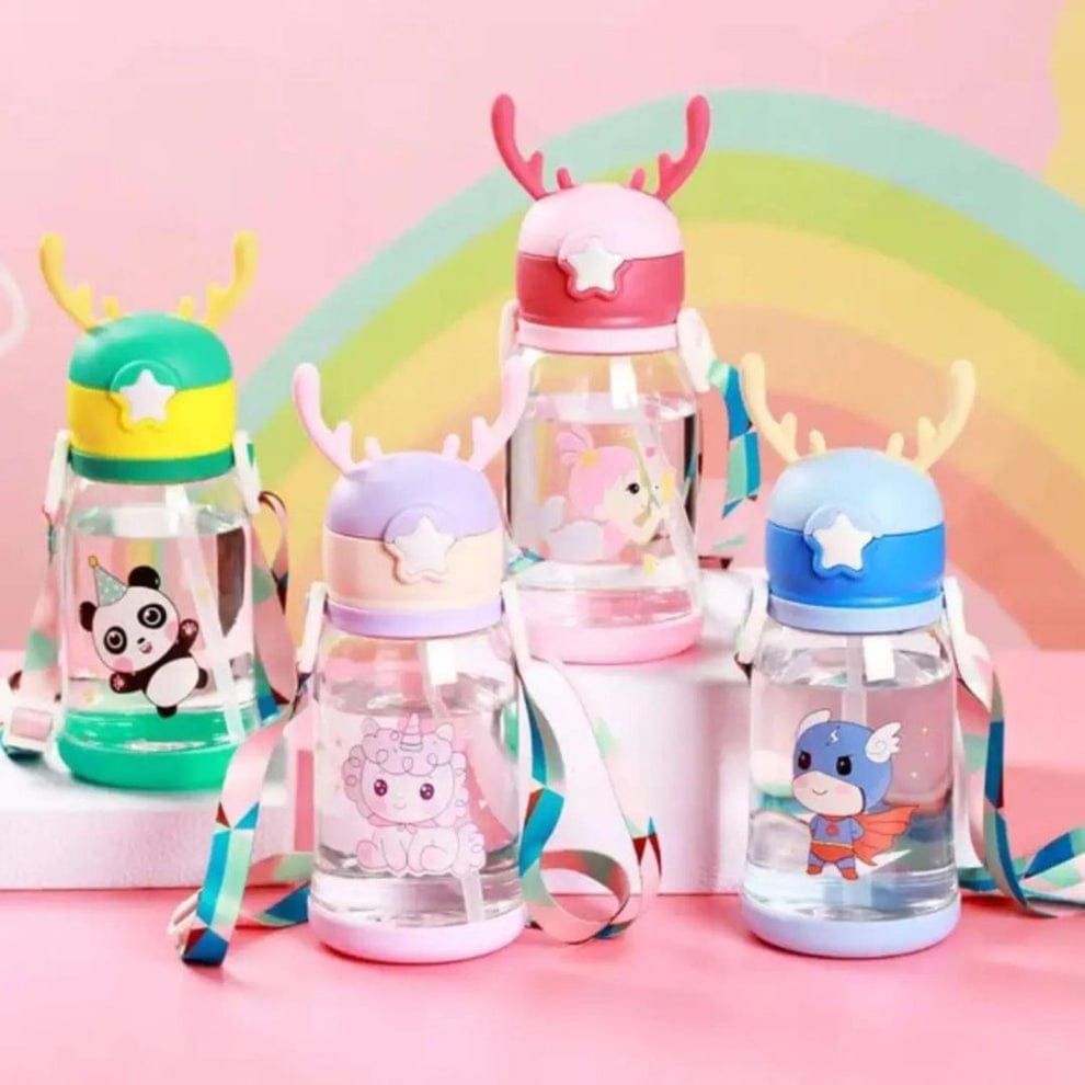 Cartoon Deer Water Bottle for Kids