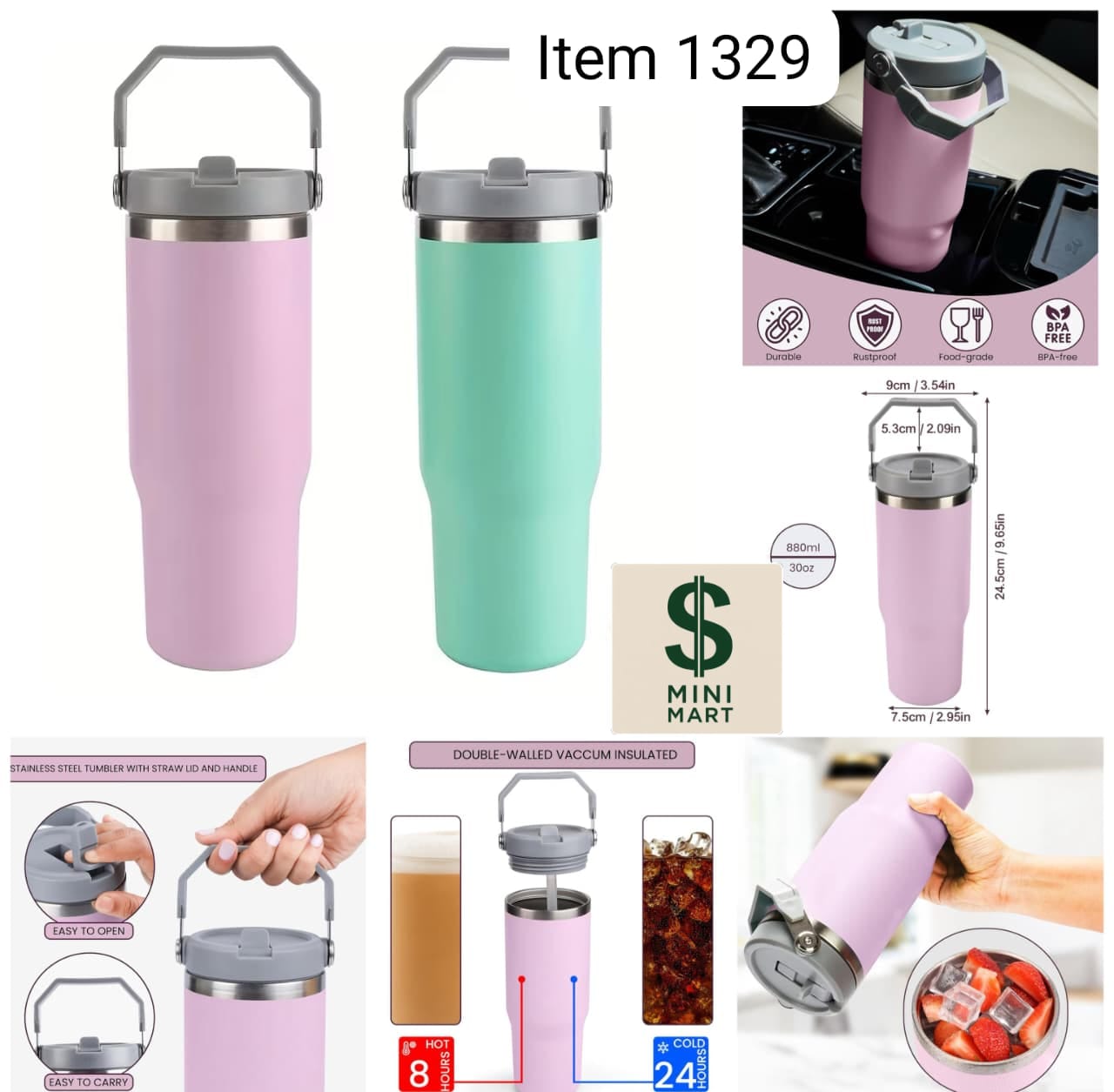 Stainless Steel Insulated Travel Tumbler. Mug