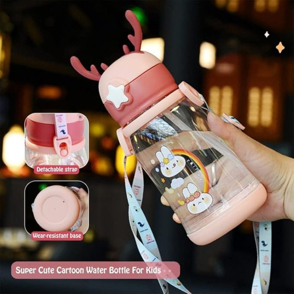 Cartoon Deer Water Bottle for Kids