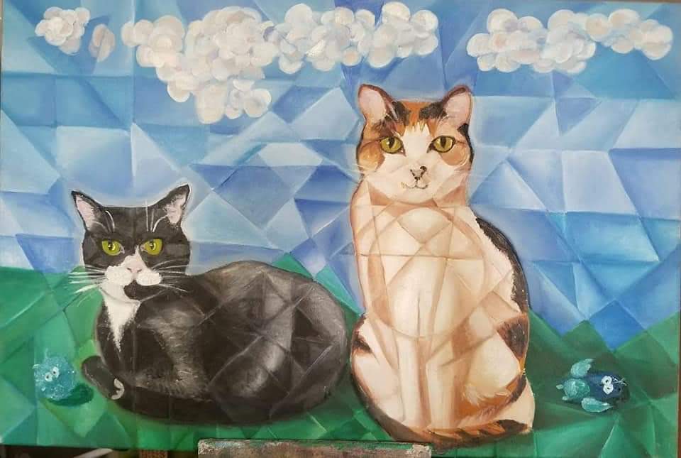 Tess and Izzy: art print