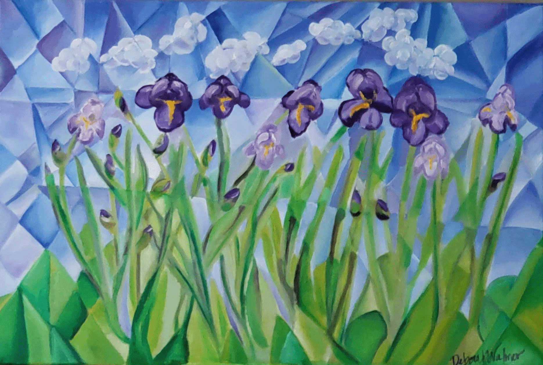 Irises: art print