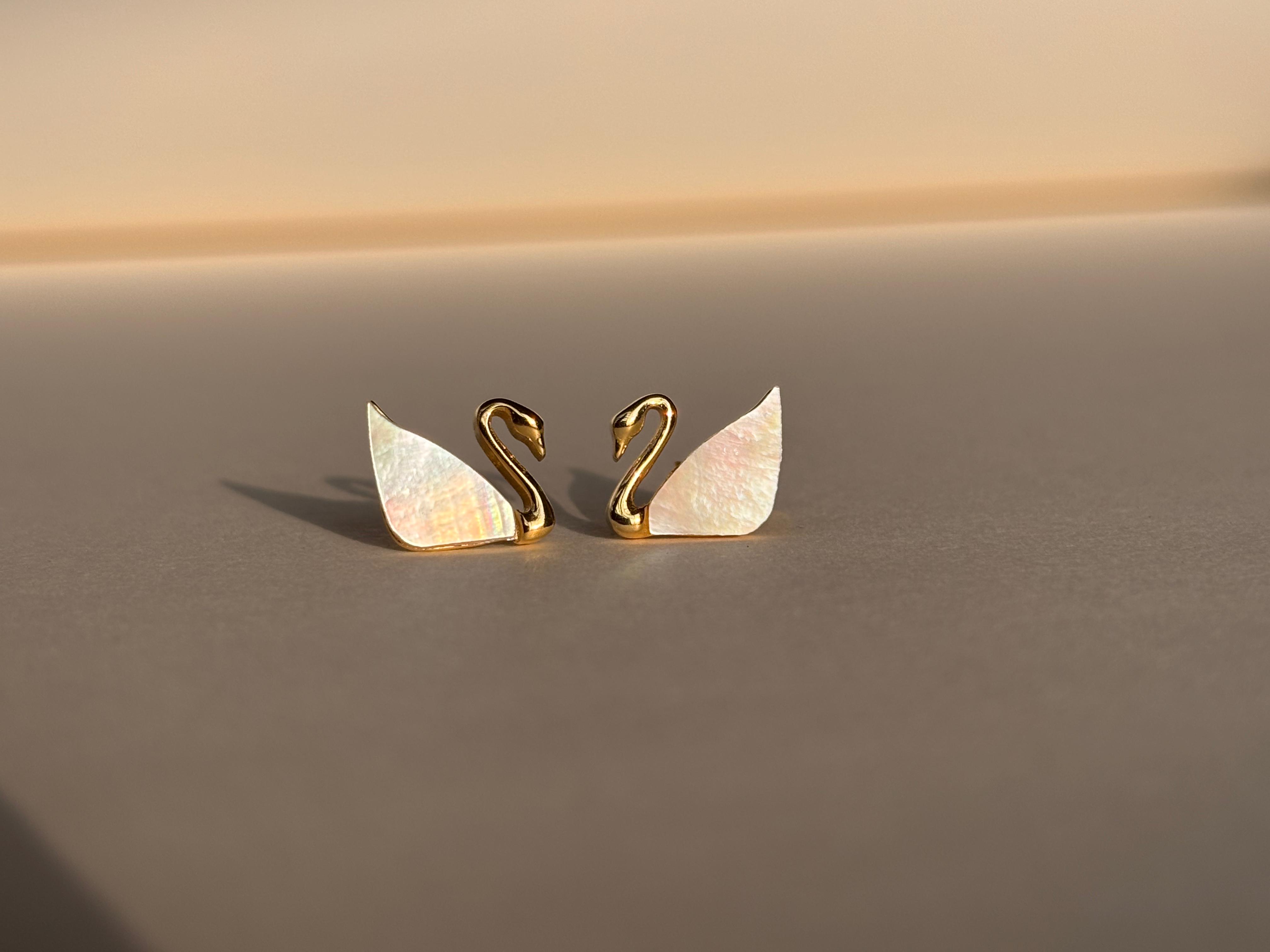 Elegant Swan Earrings