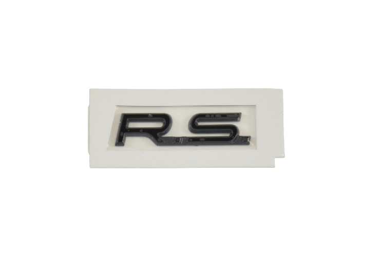 Monogramme arrière R.S. noir Clio IV R.S.18