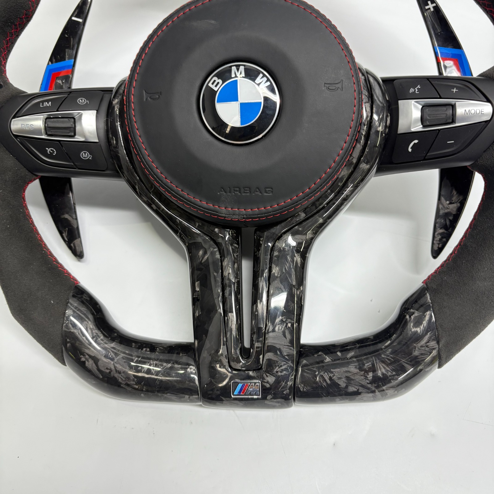 Volant avec led BMW M en fibre de carbone