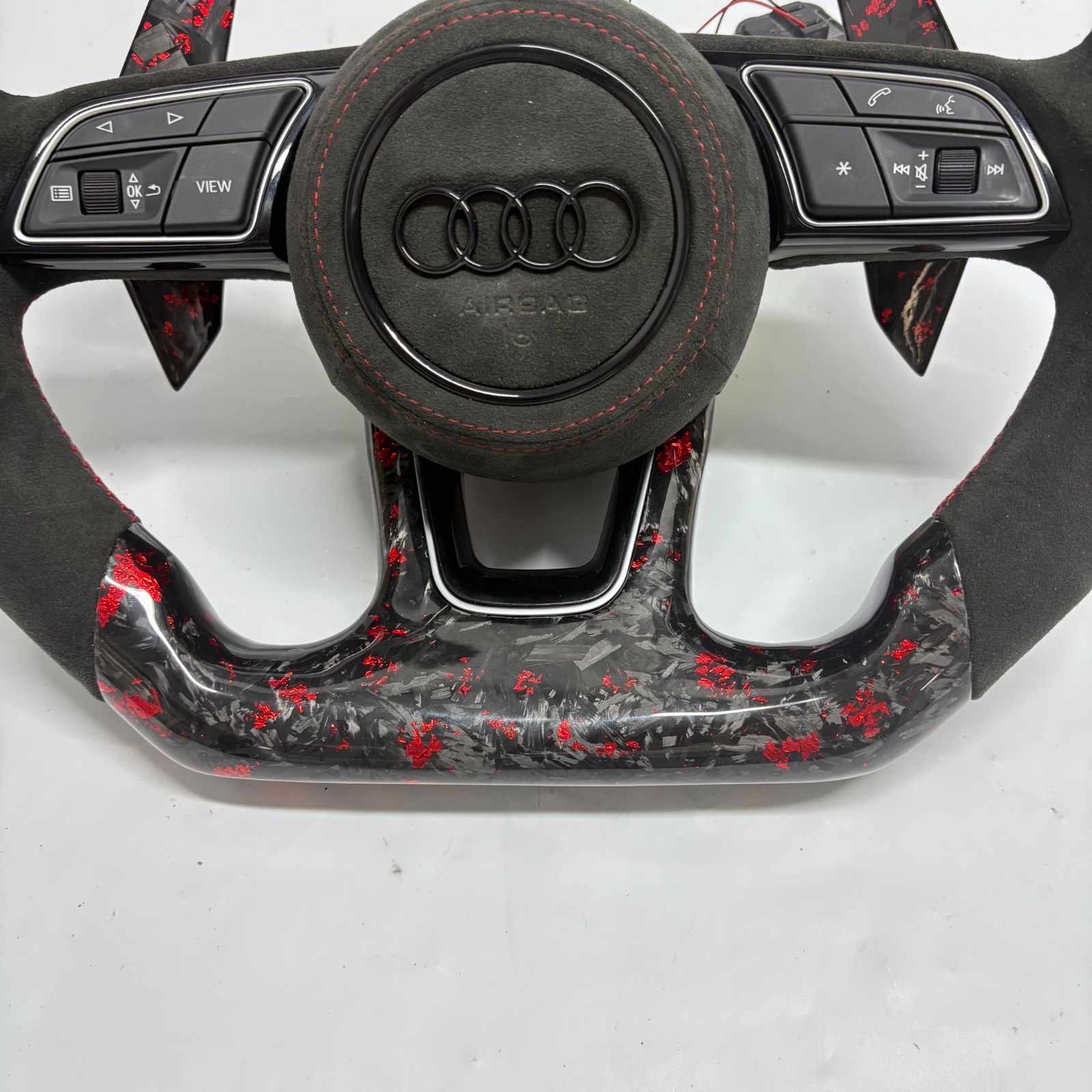 Volant Audi avec led carbone forgé 