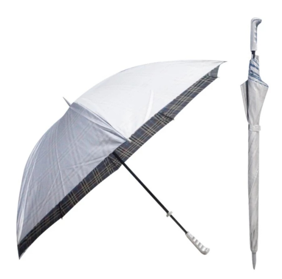Payung Golf Jumbo 8 Jari Silver Polos