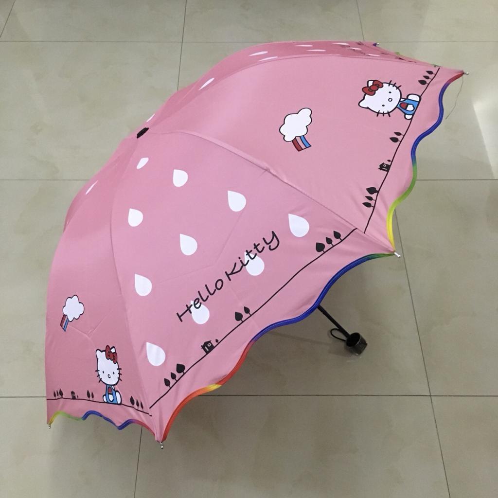 Payung Lipat 3 Rosida 8 Jari Motif Karakter Hello Kitty