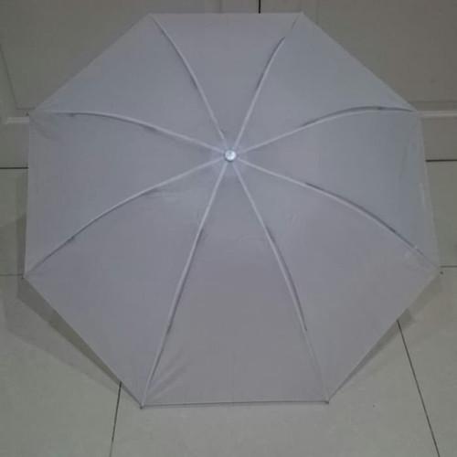 Payung Lipat 3 Sakura / Nagoya 8 Jari Polos Warna Putih