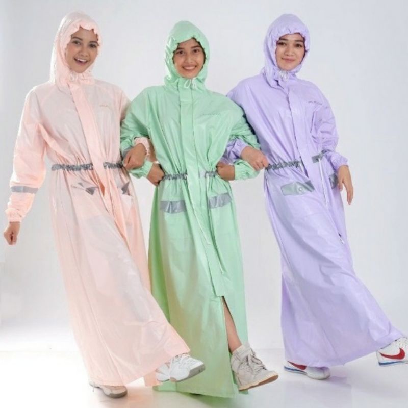 Jas Hujan Gamis Terusan Dewasa Plevia Salsabila