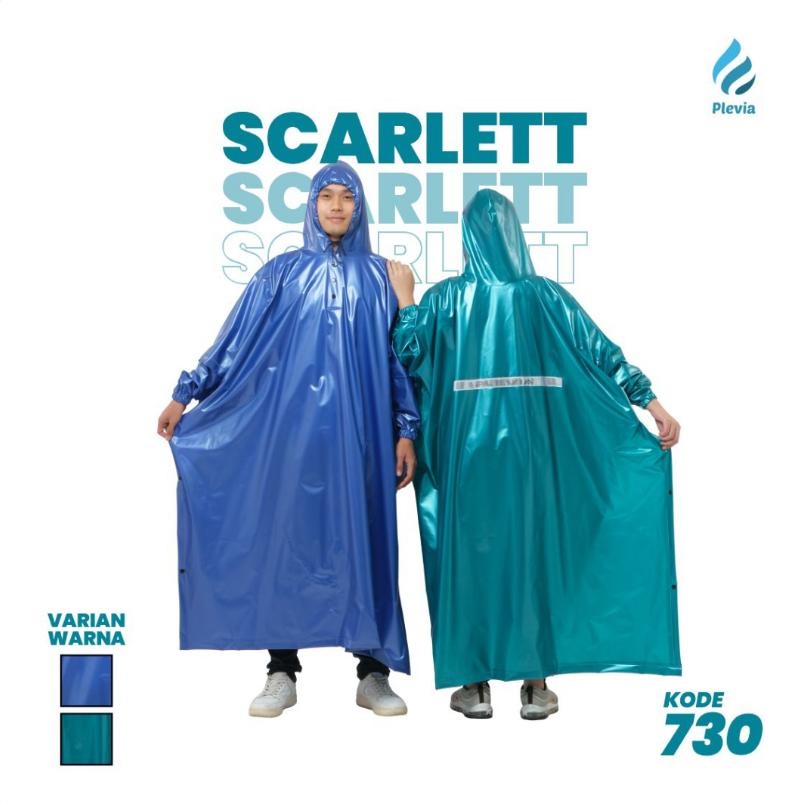 Jas Hujan Poncho Lengan Dewasa Plevia Scarlett