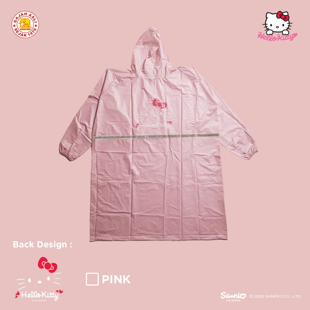 Jas Hujan Terusan Raincoat Dewasa Elephant Brand Motif Hello kitty
