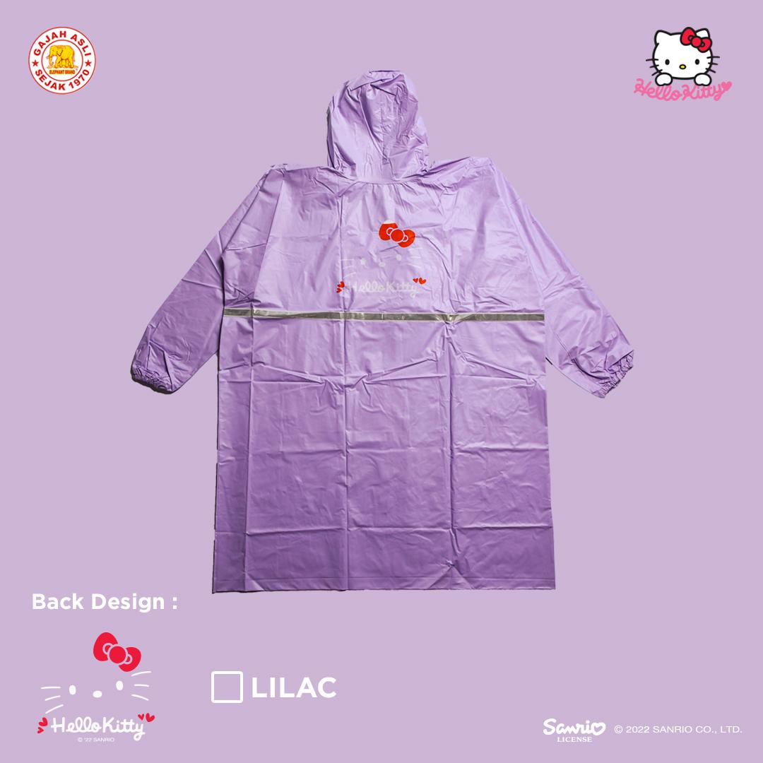 Jas Hujan Terusan Raincoat Dewasa Elephant Brand Motif Hello kitty