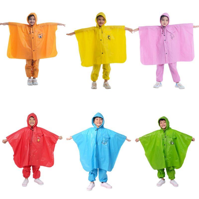 Jas Hujan Poncho Celana Anak Plevia Best Kid