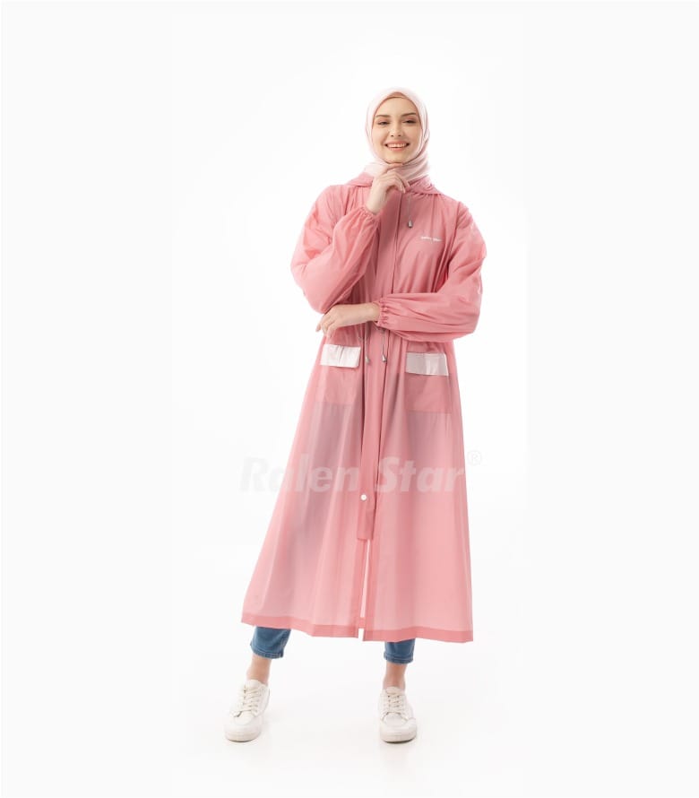 Jas Hujan Terusan Gamis Dewasa Ralen Star Sofia