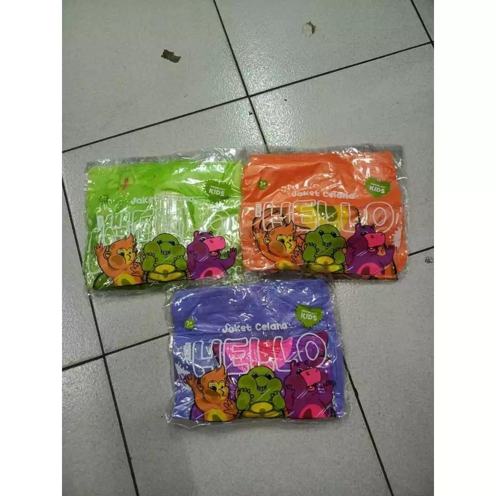 Jas Hujan Setelan Anak Indoplast Hello Kids