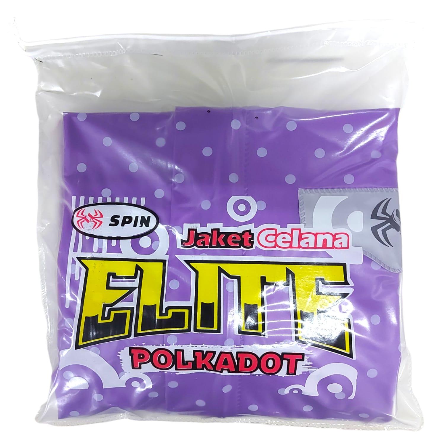 Jas Hujan Setelan Dewasa Spin Elite Motif Polkadot