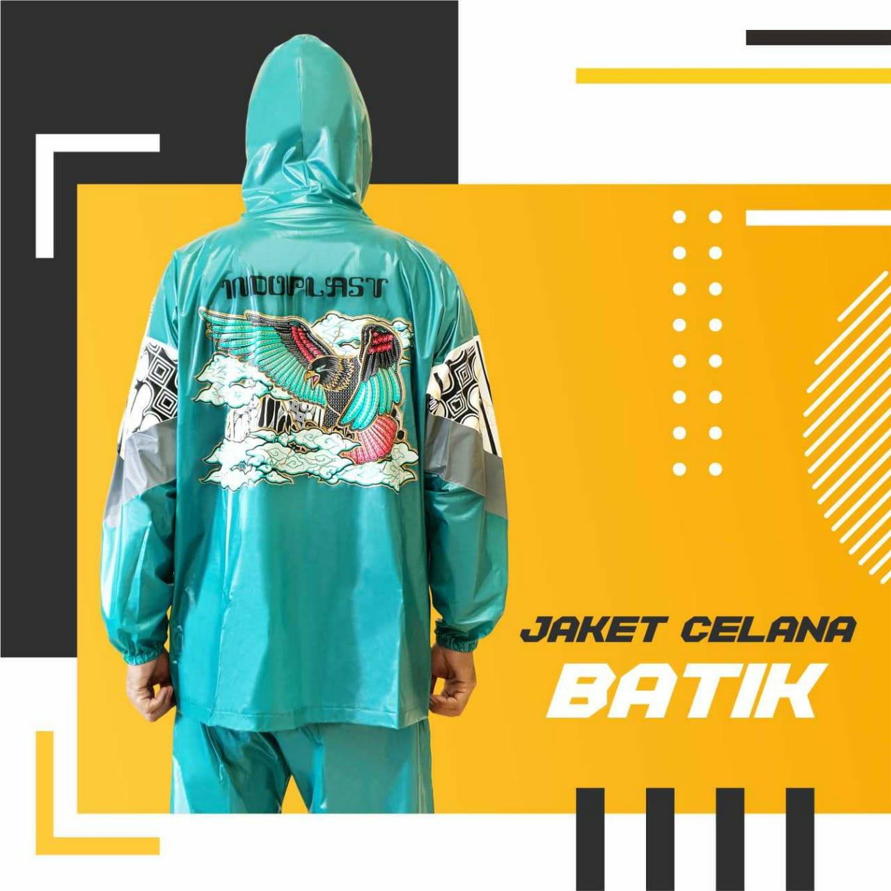 Jas Hujan Setelan Dewasa Indoplast Batik
