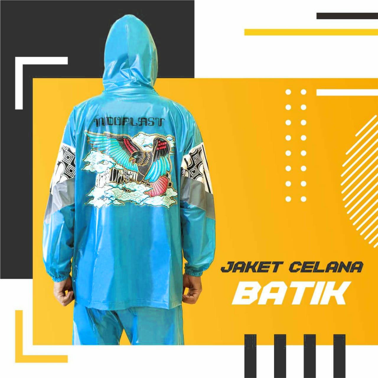 Jas Hujan Setelan Dewasa Indoplast Batik