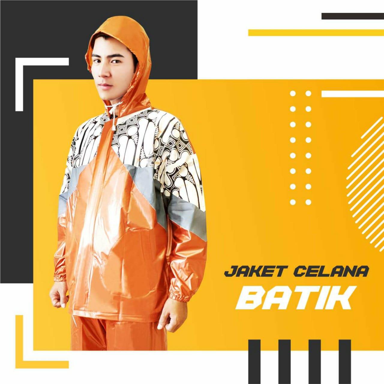 Jas Hujan Setelan Dewasa Indoplast Batik